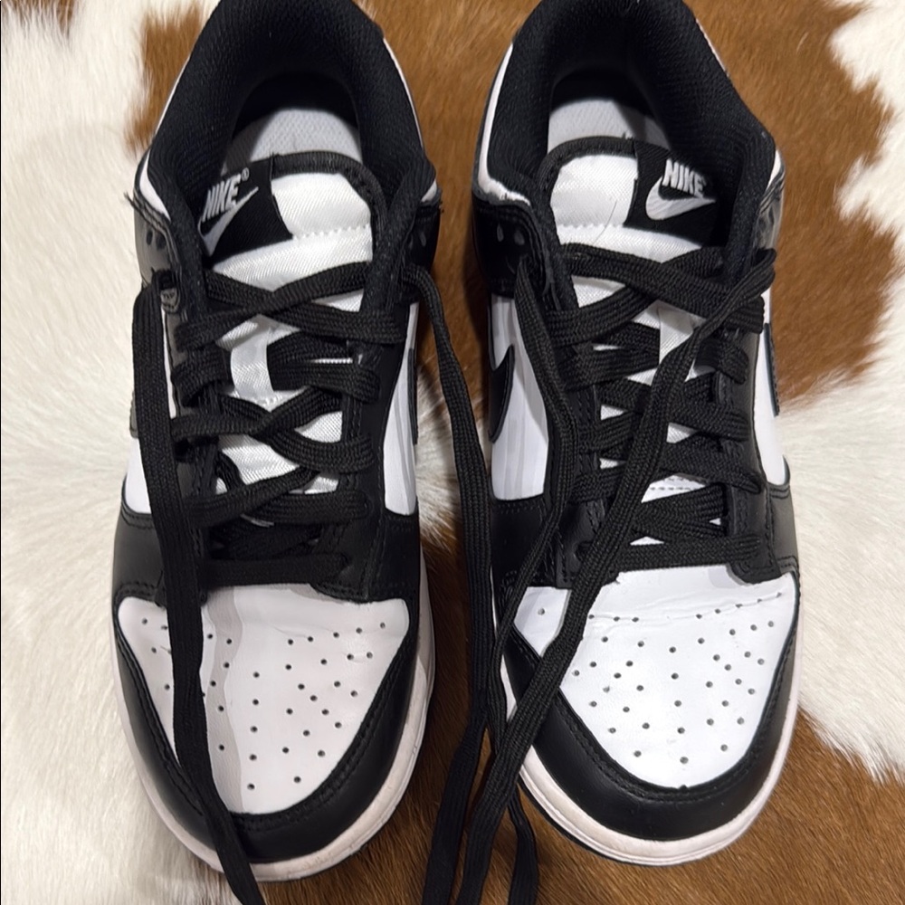 Youth Nike Black and White Sneakers